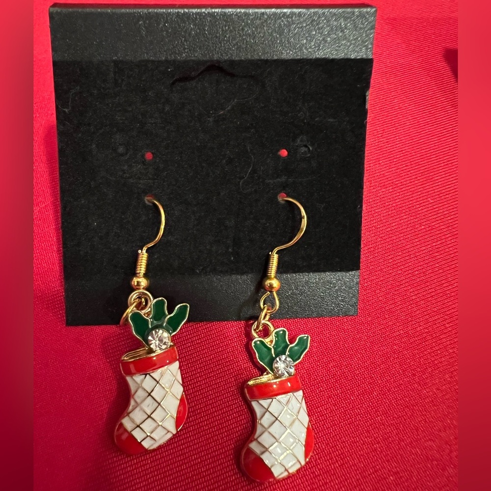Cute Christmas Stocking Earrings